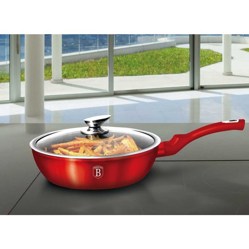 PATELNIA GRANITOWA 24cm BERLINGER HAUS RED METALLIC LINE BH-1259 - obrazek 4
