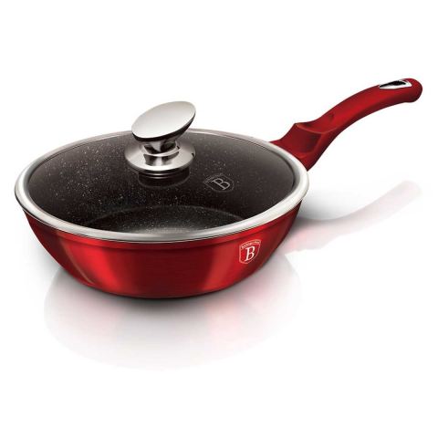 PATELNIA GRANITOWA 24cm BERLINGER HAUS RED METALLIC LINE BH-1259