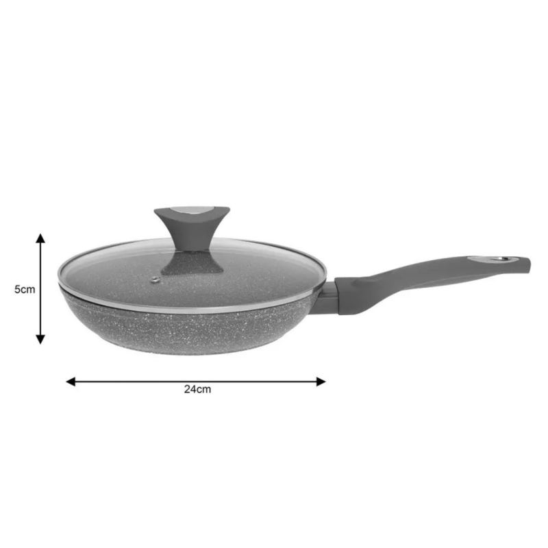 PATELNIA GRANITOWA 24cm KLAUSBERG KB-7316 Pokrywa - obrazek 6