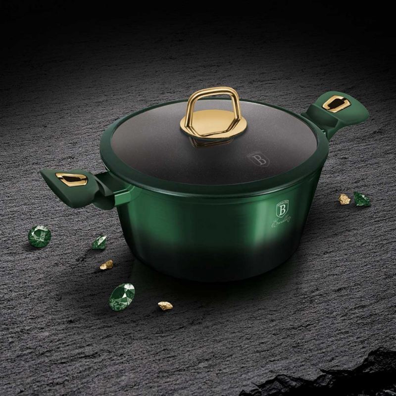GARNEK TYTANOWY BERLINGER HAUS 20cm BH-6057 EMERALD - obrazek 2