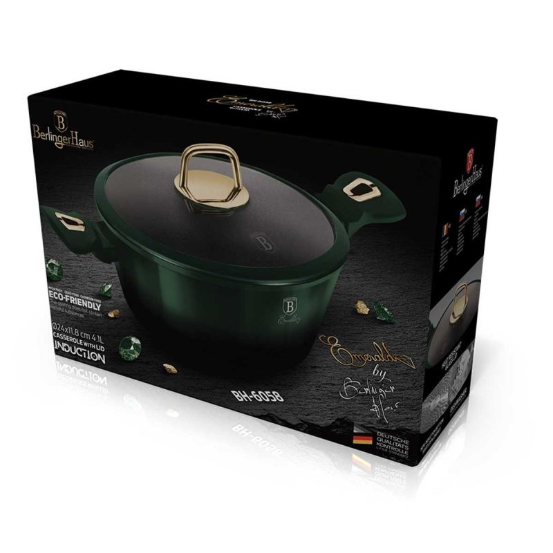 GARNEK TYTANOWY BERLINGER HAUS 24cm BH-6058 EMERALD - obrazek 5