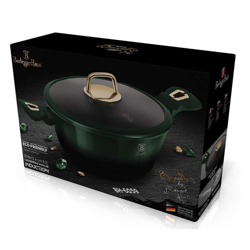 GARNEK TYTANOWY BERLINGER HAUS 28cm BH-6059 EMERALD - obrazek 5