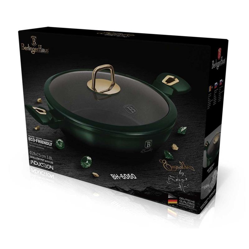 GARNEK TYTANOWY BERLINGER HAUS 28cm BH-6060 EMERALD - obrazek 5