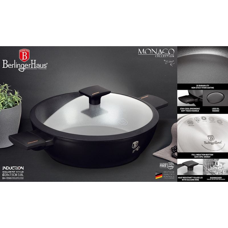 GARNEK TYTANOWY 28cm BERLINGER HAUS BH-7090 MONACO - obrazek 3