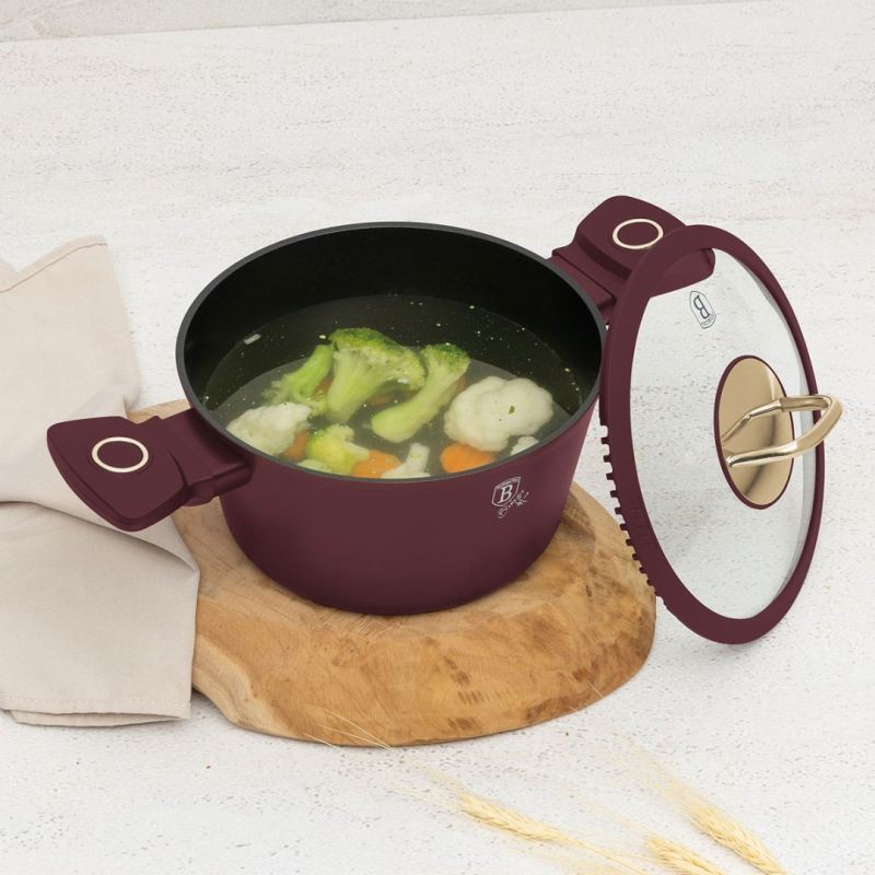 GARNEK TYTANOWY Z POKRYWĄ 20cm BERLINGER HAUS BH-8040 LEONARDO - obrazek 2