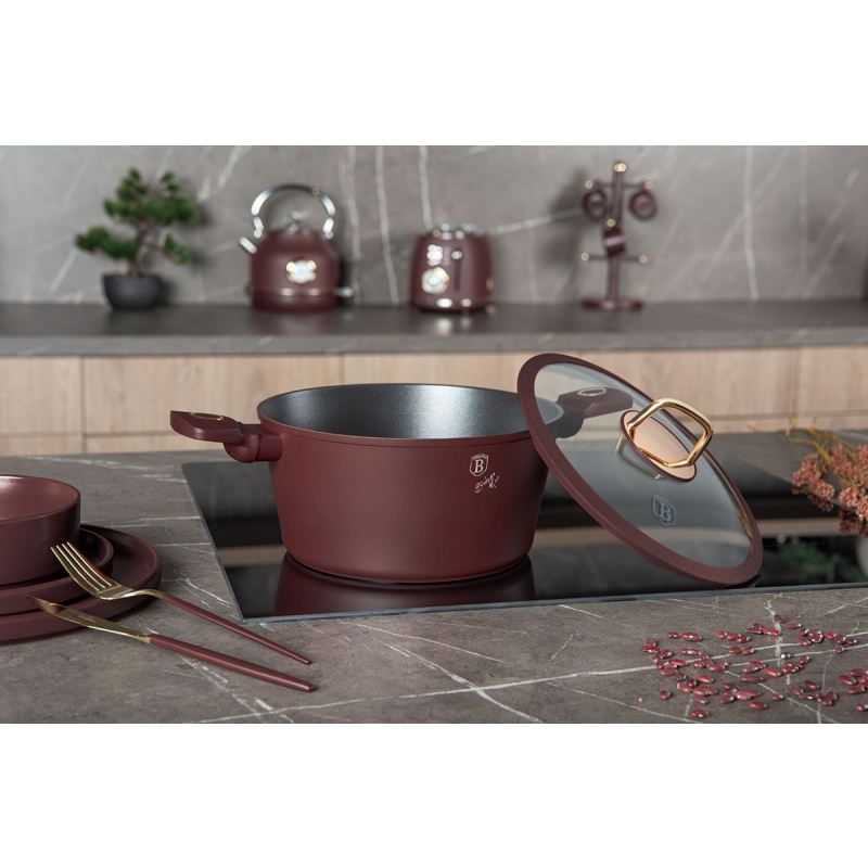 GARNEK TYTANOWY Z POKRYWĄ 24cm BERLINGER HAUS BH-8041 LEONARDO - obrazek 8