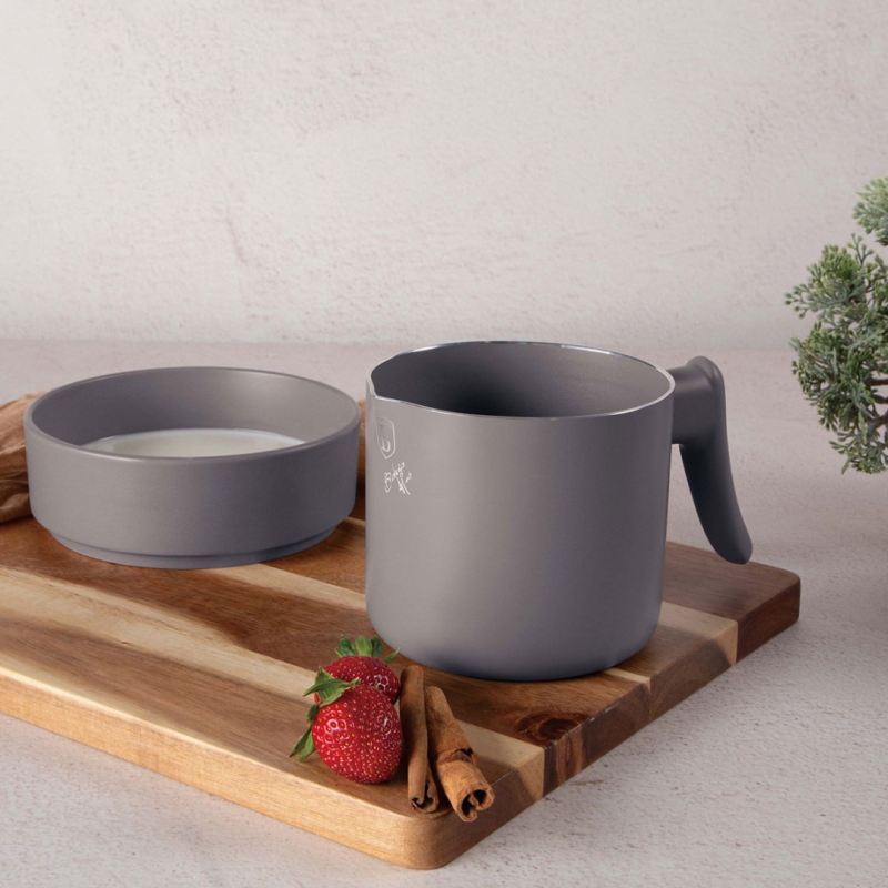 GARNEK TYTANOWY DO MLEKA 1,2L BERLINGER HAUS BH-8105 TAUPE - obrazek 3
