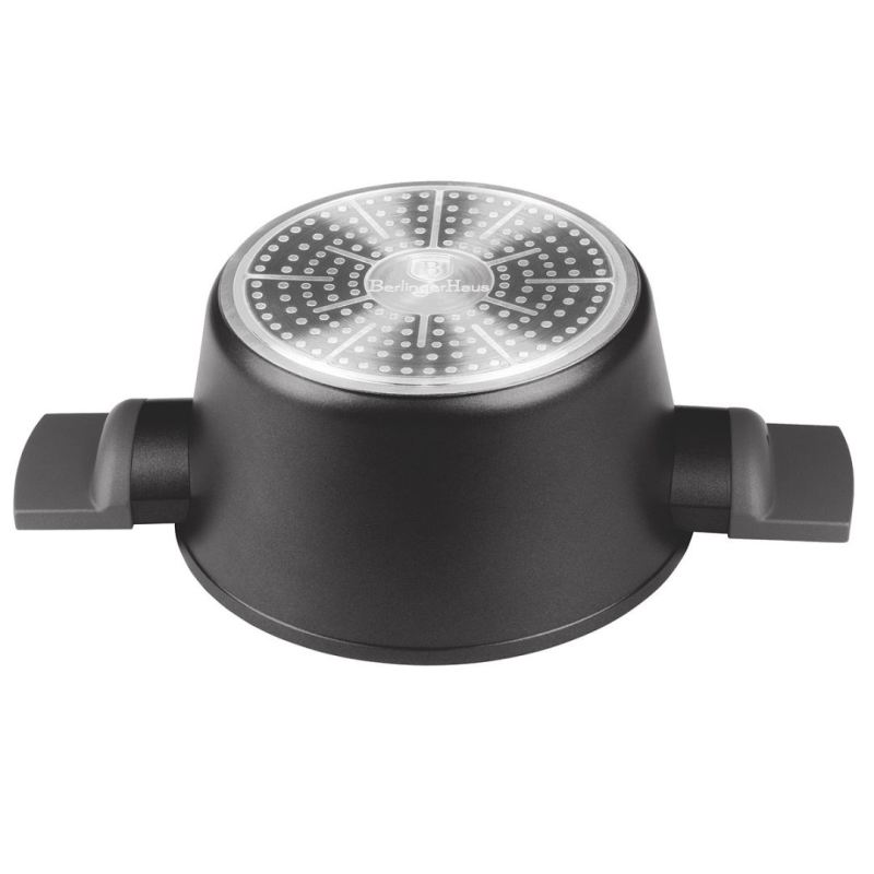 GARNEK TYTANOWY Z POKRYWĄ 24cm BERLINGER HAUS BH-8131 ANTRACIT - obrazek 4
