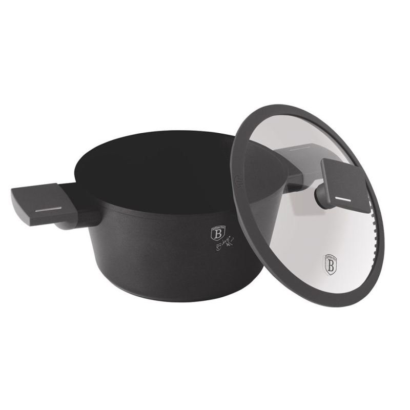 GARNEK TYTANOWY Z POKRYWĄ 24cm BERLINGER HAUS BH-8131 ANTRACIT - obrazek 6