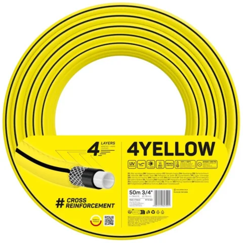 Wąż ogrodowy Cellfast 4YELLOW 3/4" 50m