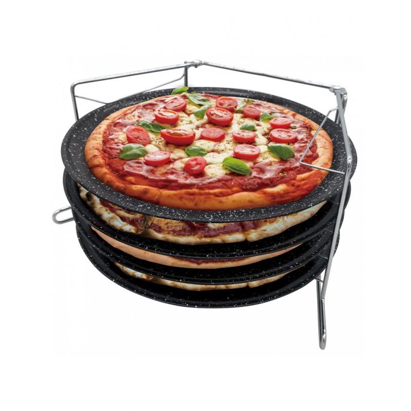 ZESTAW 4 BLACH DO PIECZENIA PIZZY KINGHOFF KH-1553 - obrazek 2