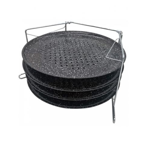 ZESTAW 4 BLACH DO PIECZENIA PIZZY KINGHOFF KH-1553