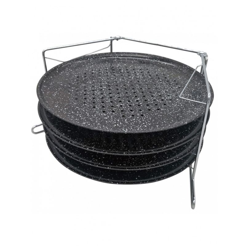 ZESTAW 4 BLACH DO PIECZENIA PIZZY KINGHOFF KH-1553
