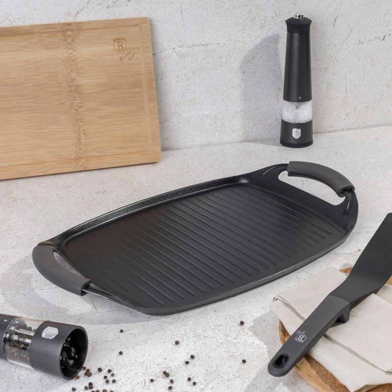 PŁYTA GRILLOWA TYTANOWA 47cm BERLINGER HAUS BH-8137 ANTRACIT - obrazek 2