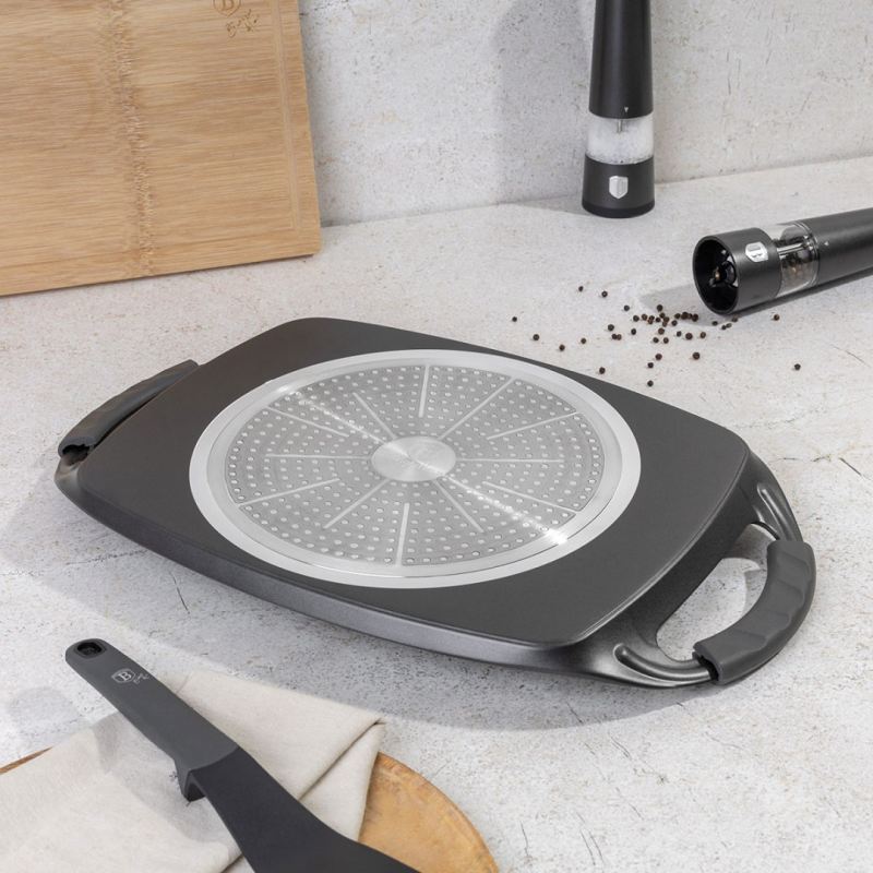 PŁYTA GRILLOWA TYTANOWA 47cm BERLINGER HAUS BH-8137 ANTRACIT - obrazek 3