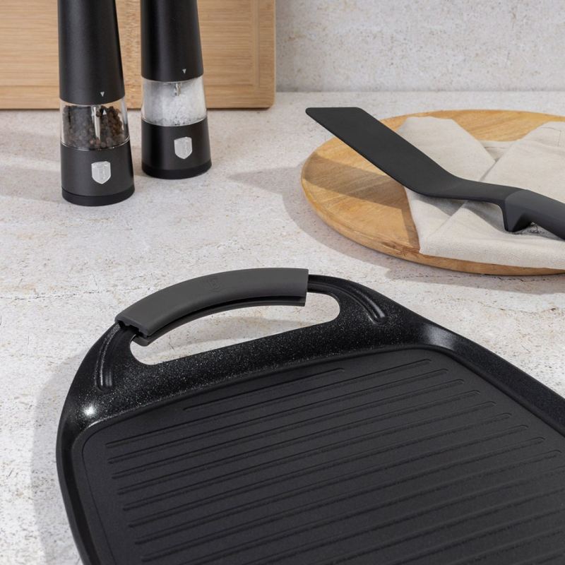 PŁYTA GRILLOWA TYTANOWA 47cm BERLINGER HAUS BH-8137 ANTRACIT - obrazek 5