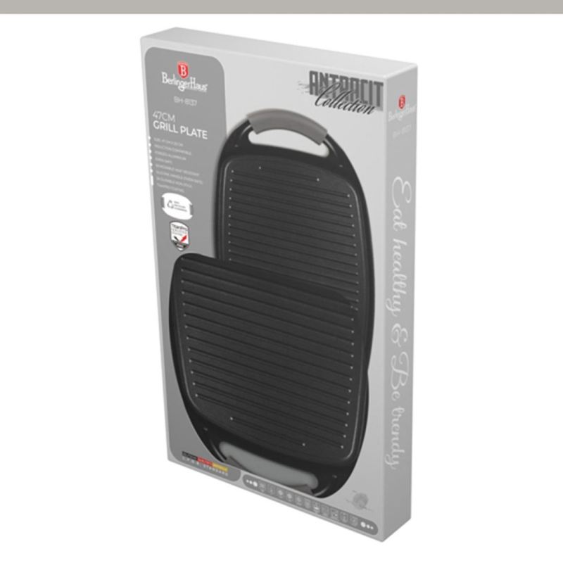 PŁYTA GRILLOWA TYTANOWA 47cm BERLINGER HAUS BH-8137 ANTRACIT - obrazek 7