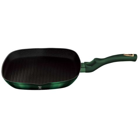 PATELNIA TYTANOWA GRILLOWA BERLINGER HAUS 28cm BH-6050 EMERALD