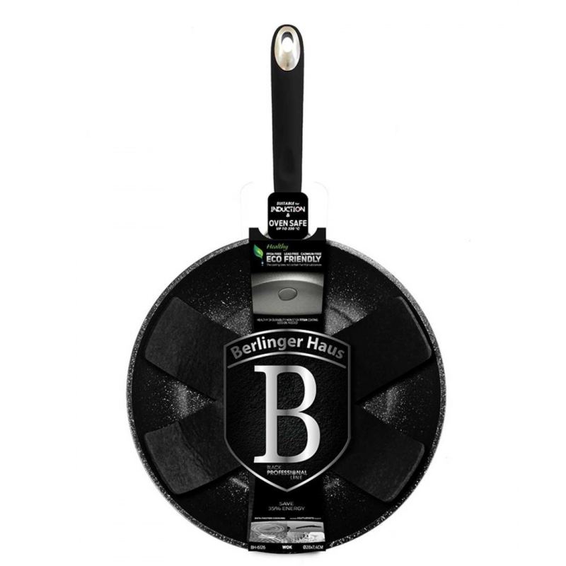 PATELNIA WOK GRANITOWY 28cm BERLINGERHAUS BH-6126 - obrazek 3