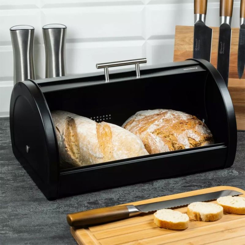CHLEBAK STALOWY POKRYWĄ DIAMOND KLAUSBERG KB-7453 - obrazek 4
