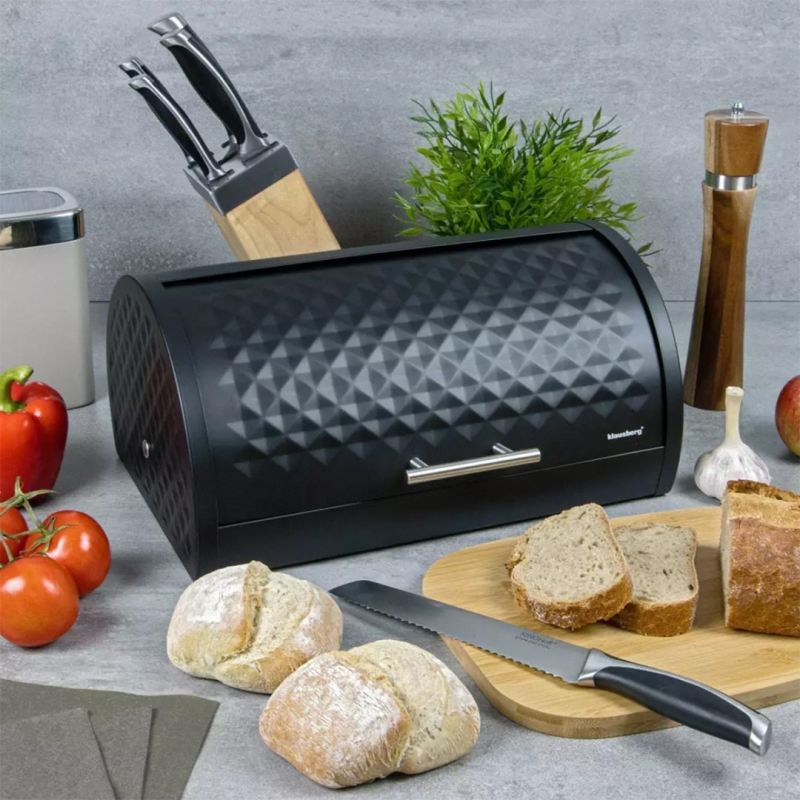 CHLEBAK STALOWY Z POKRYWĄ DIAMOND KLAUSBERG KB-7540 - obrazek 2
