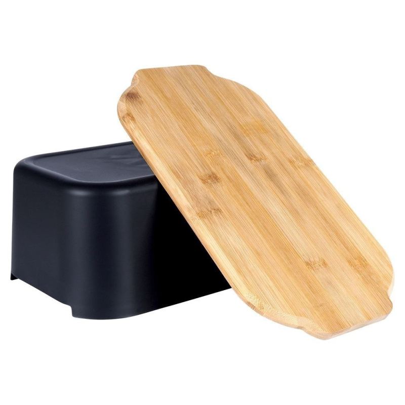 CHLEBAK Z DESKĄ BAMBUSOWĄ CZARNY 259301 - obrazek 8