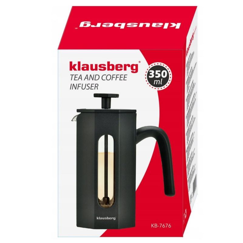 ZAPARZACZ TŁOKOWY DO KAWY/HERBATY Z 350ml KLAUSBERG KB-7676 - obrazek 5