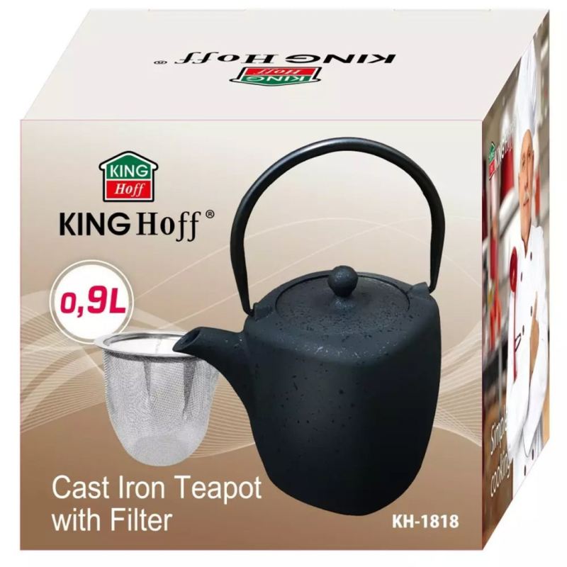 ZAPARZACZ ŻELIWNY 900ml Z FILTREM KINGHOFF KH-1818 - obrazek 6