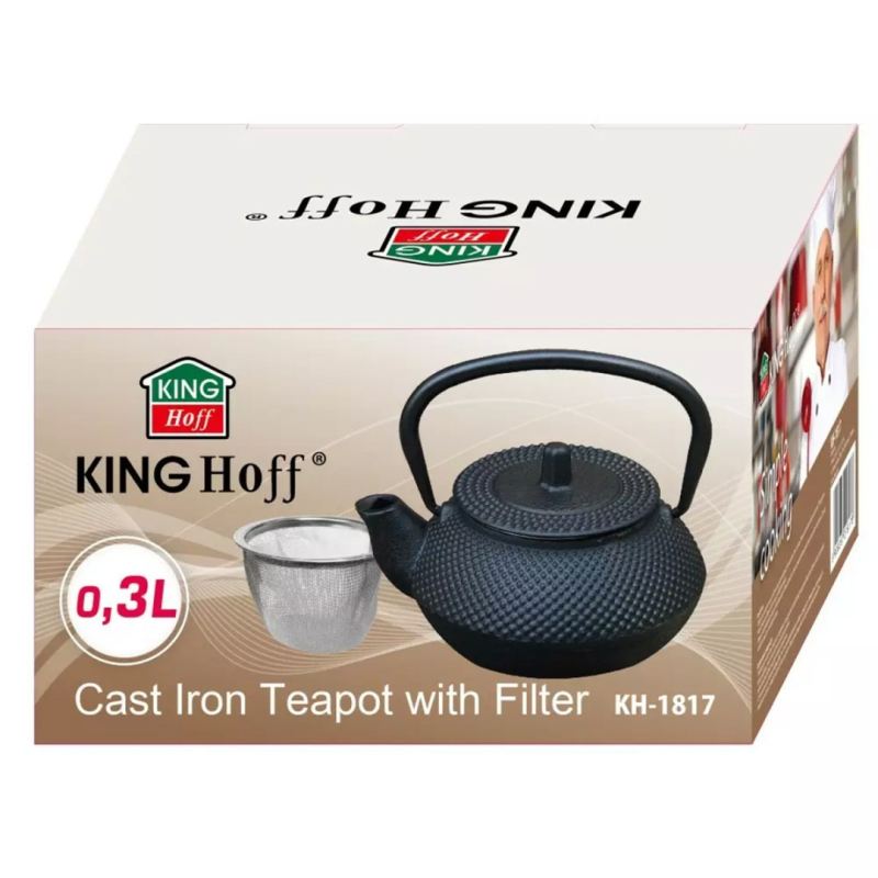 ZAPARZACZ ŻELIWNY DZBANEK 300ml Z FILTREM KINGHOFF KH-1817 - obrazek 12