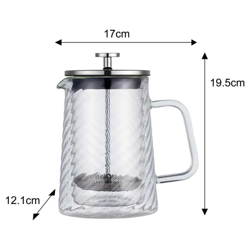 ZAPARZACZ TŁOKOWY DO KAWY/HERBATY TERMICZNY 600ml KLAUSBERG KB-7763 - obrazek 9