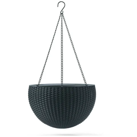 Doniczka wisząca Keter Sphere Planter antracyt