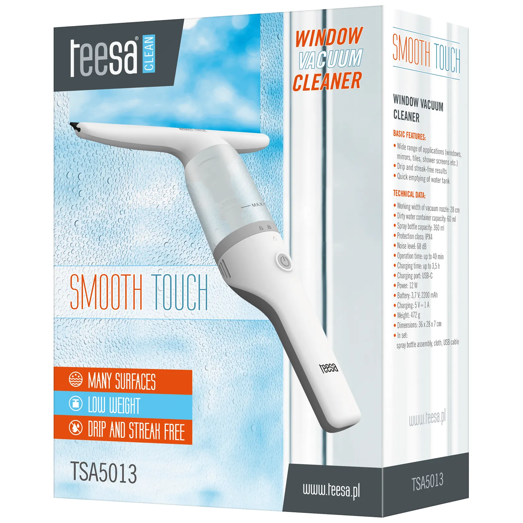 Myjka do okien TEESA SMOOTH TOUCH - obrazek 7