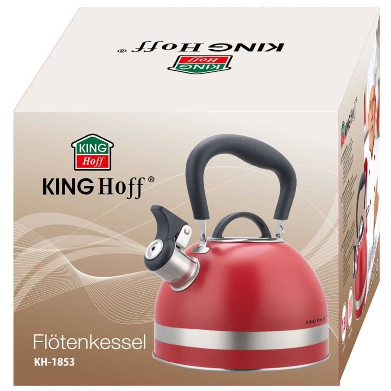 CZAJNIK 1,8L Z GWIZDKIEM KINGHOFF KH-1853 CZERWONY - obrazek 13