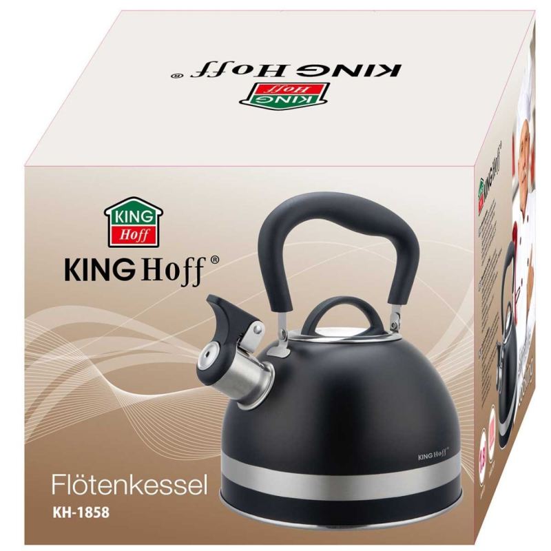 CZAJNIK 1,8L Z GWIZDKIEM KINGHOFF KH-1858 CZARNY - obrazek 12