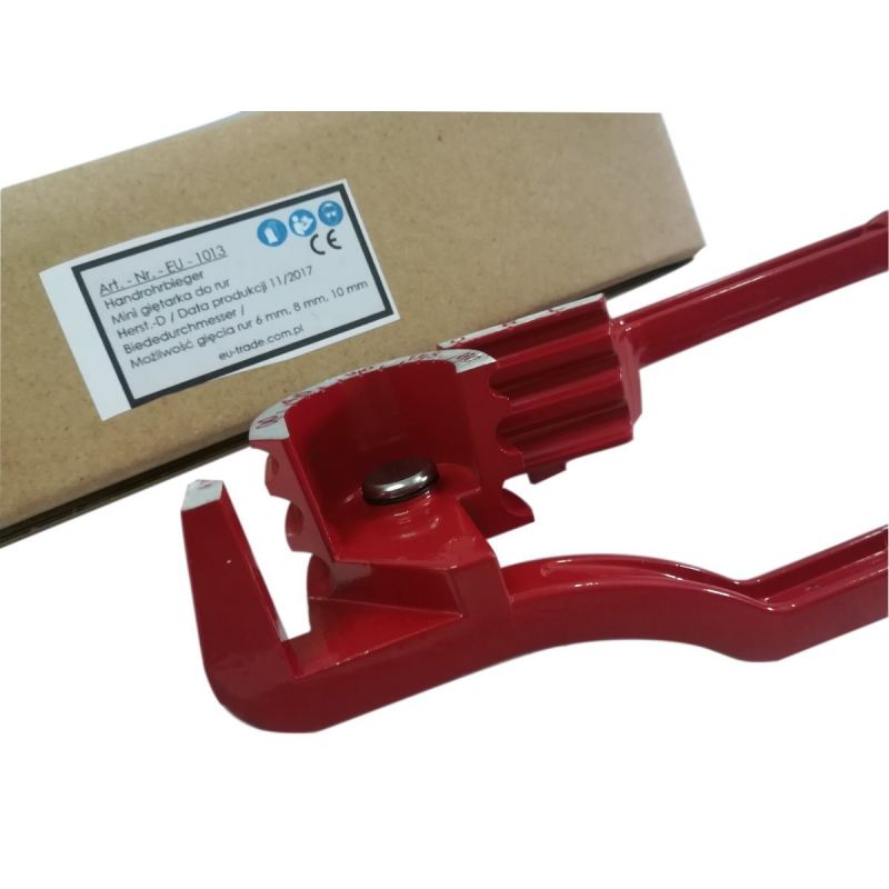 MINI GIĘTARKA DO RUR 6/8/10 MM MIEDŹ ALUMINIUM PODZIAŁKA KĄTOWA SOLIDNA - obrazek 2