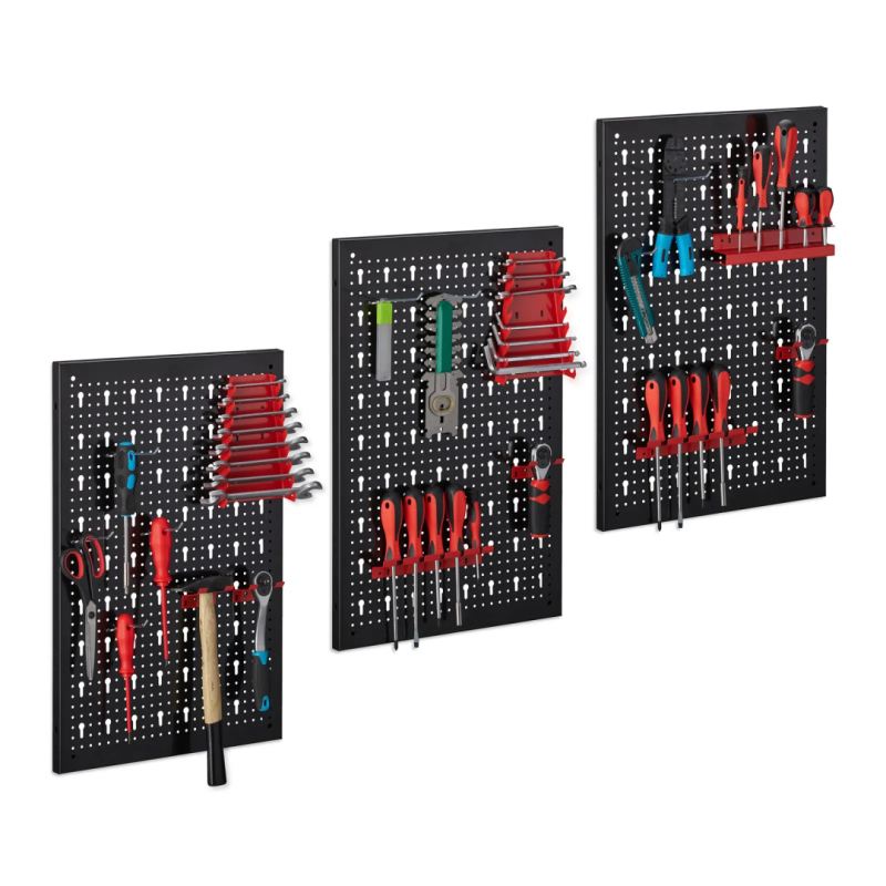 Metalowa tablica narzędziowa warsztatowa 120x60 cm z 25 uchwytami do Garażu - obrazek 12