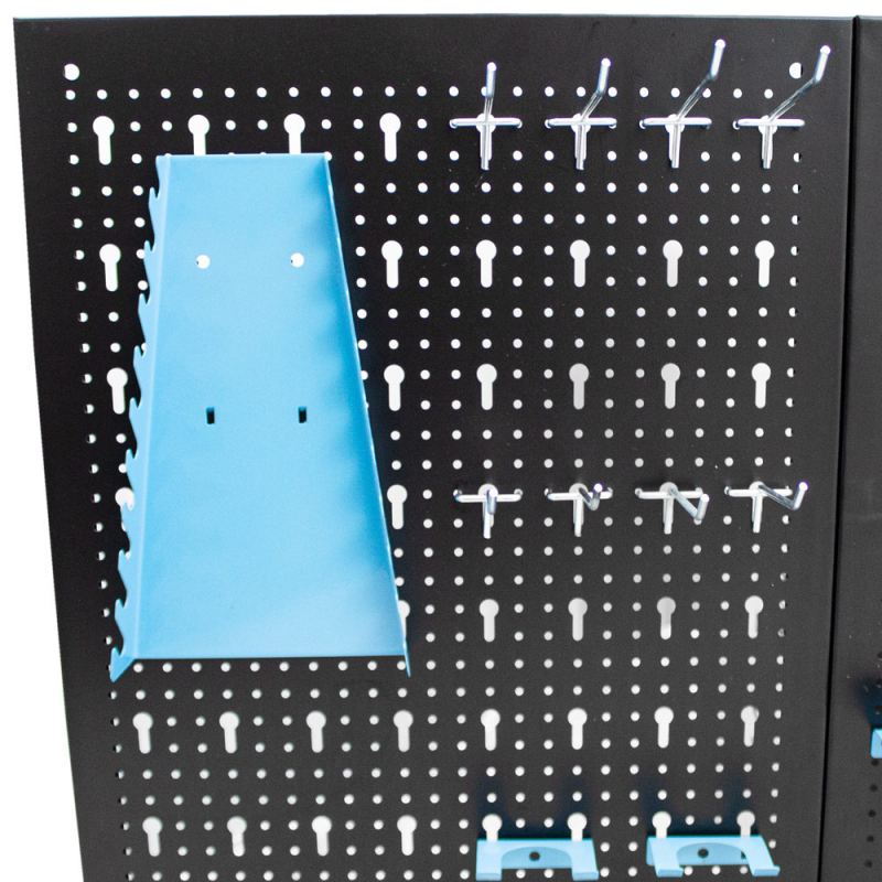 Metalowa tablica narzędziowa warsztatowa 120x60 cm z 25 uchwytami do Garażu - obrazek 8