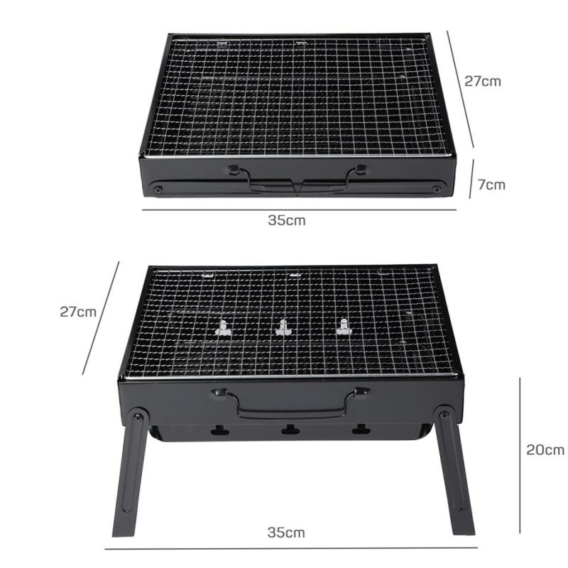 MINI GRILL WĘGLOWY TURYSTYCZNY PRZENOŚNY WALIZKA - obrazek 4