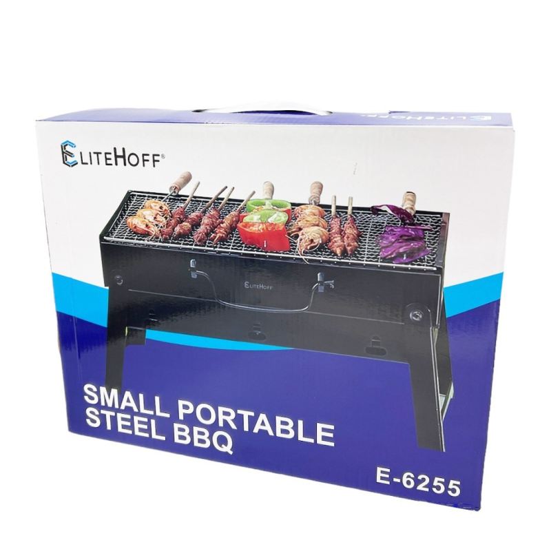 MINI GRILL WĘGLOWY TURYSTYCZNY PRZENOŚNY WALIZKA - obrazek 6