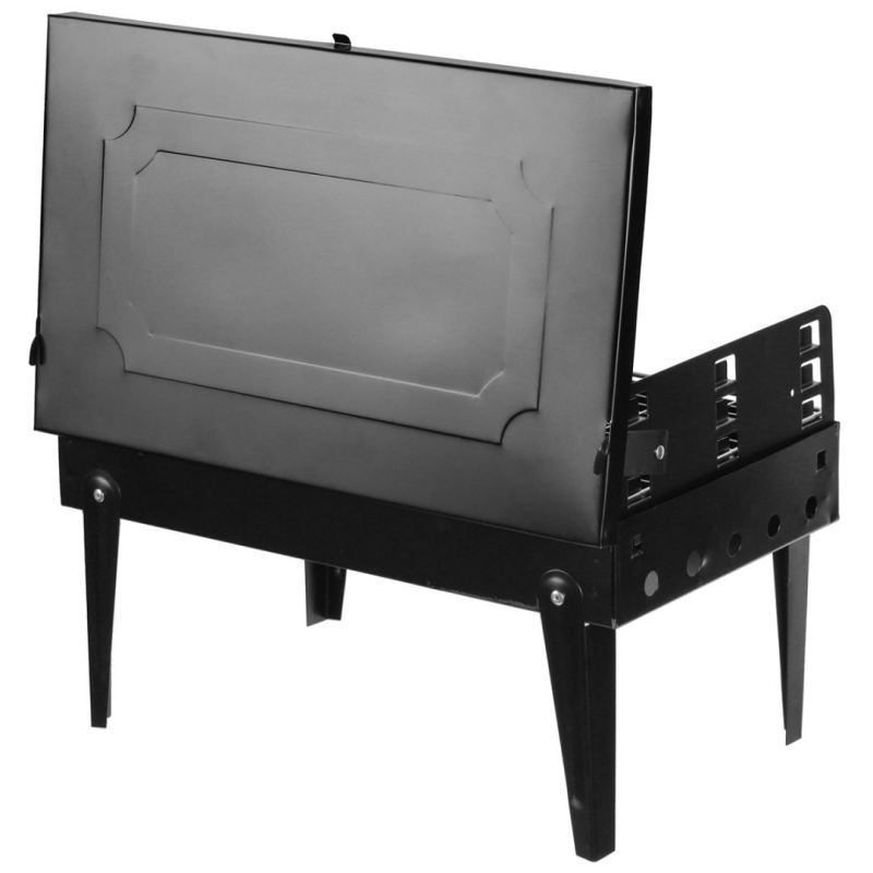 MINI GRILL WĘGLOWY TURYSTYCZNY PRZENOŚNY WALIZKA 2644 - obrazek 3
