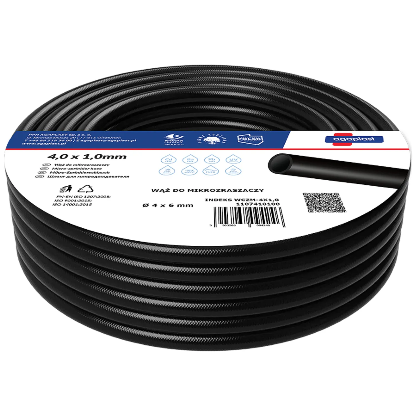 Wąż do mikrozraszaczy Vartco 4,0mm x 1,0mm 50mb
