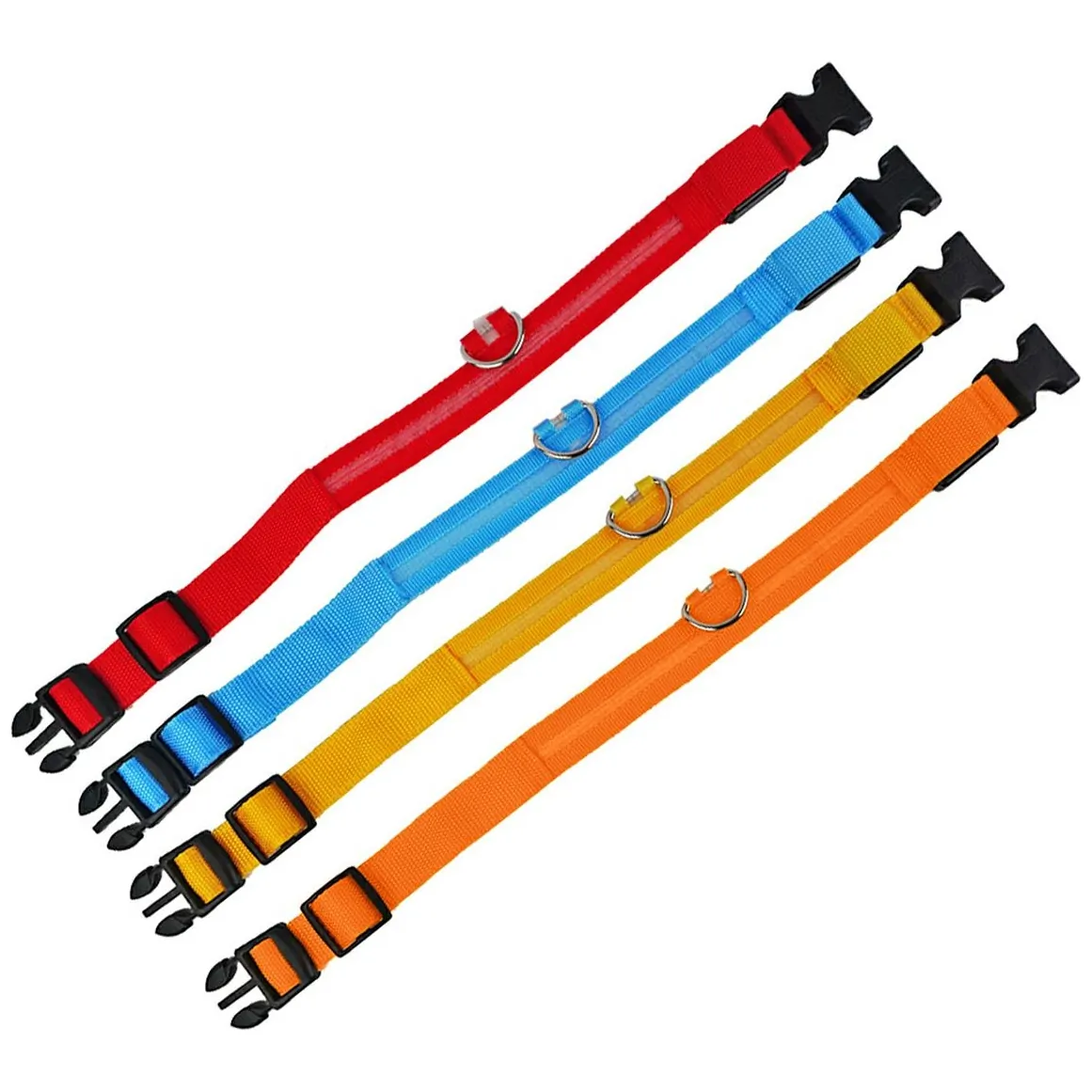 AG232C Obroża świecąca led 32-37cm orang - obrazek 4