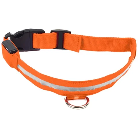 AG232C Obroża świecąca led 32-37cm orang