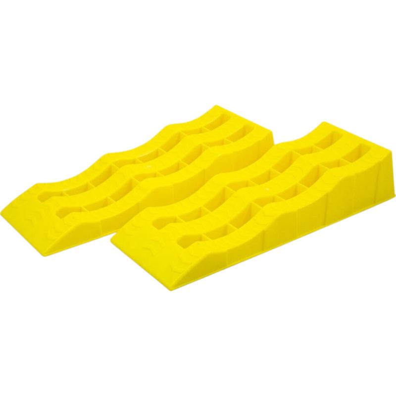 Rampy Najazdowe 2 Szt. Lekka Konstrukcja HDPE Regulowana Wysokość Najazdu - obrazek 2