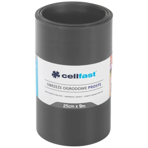 Obrzeże ogrodowe proste 25cm x 9m Cellfast grafitowe