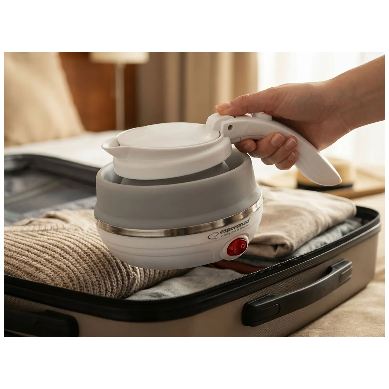 EKK023 Esperanza czajnik elektryczny składany silikonowy niagara 0.5 l - obrazek 6