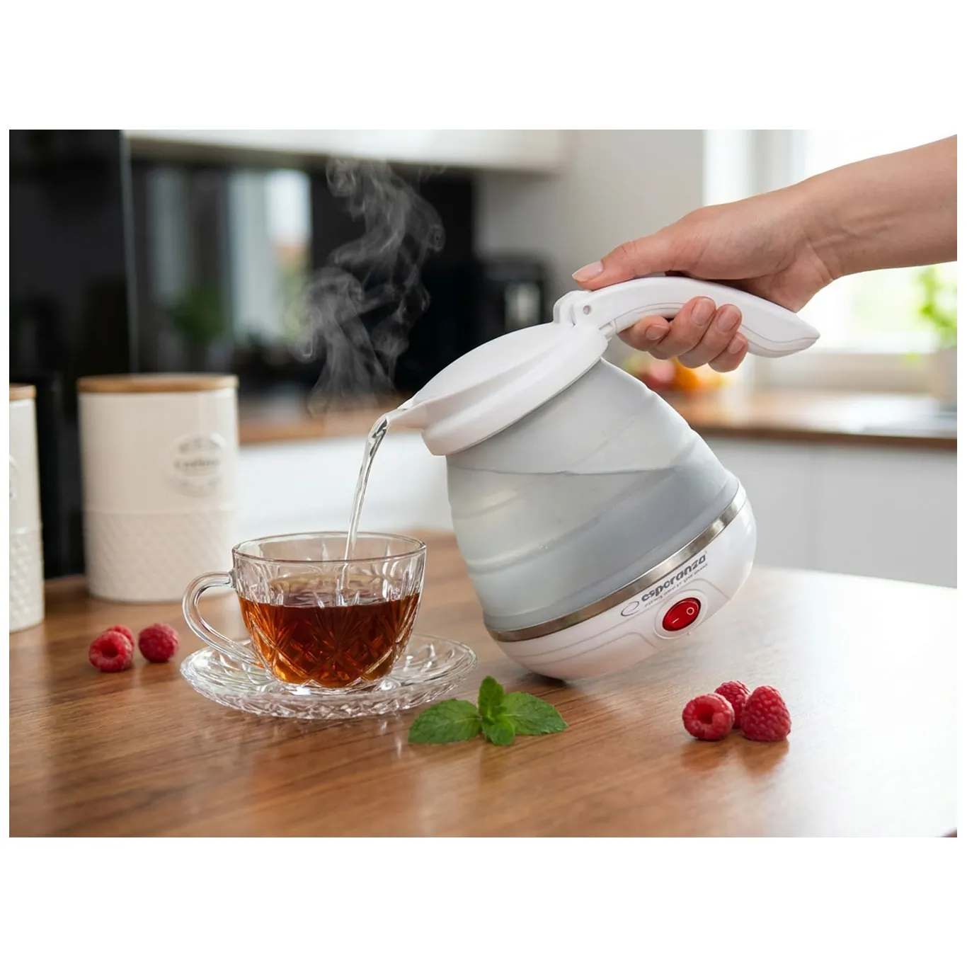 EKK023 Esperanza czajnik elektryczny składany silikonowy niagara 0.5 l - obrazek 8