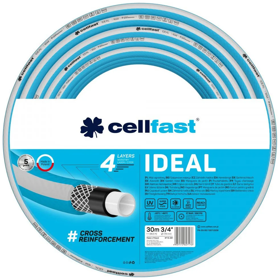 Wąż ogrodowy Cellfast IDEAL 3/4" 30m