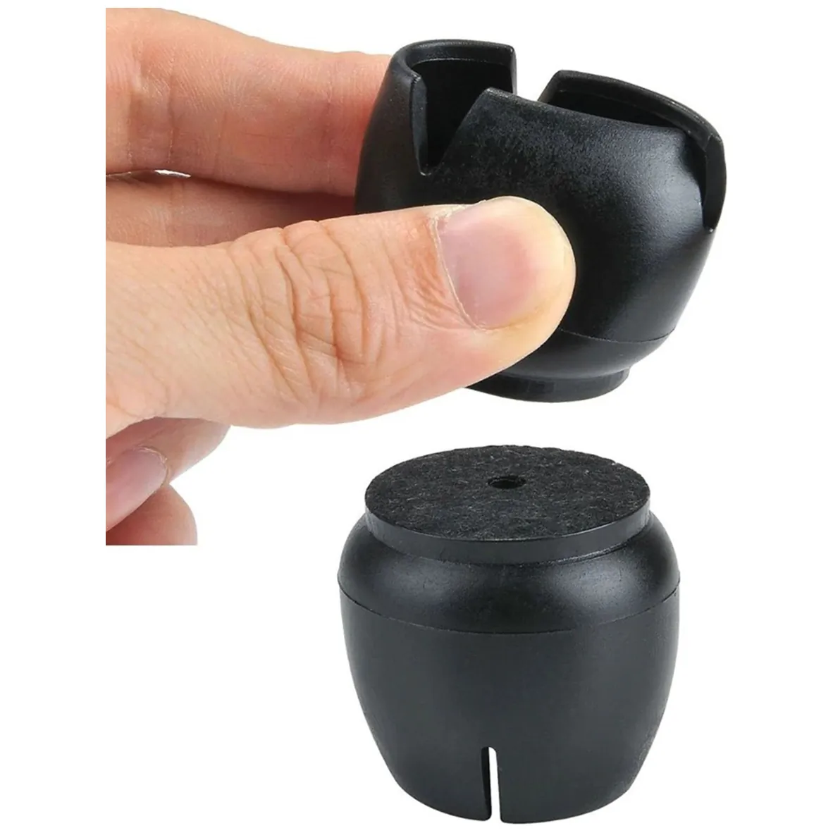 AG562G Nakładki nogi 16szt 12-16mm czarne - obrazek 4