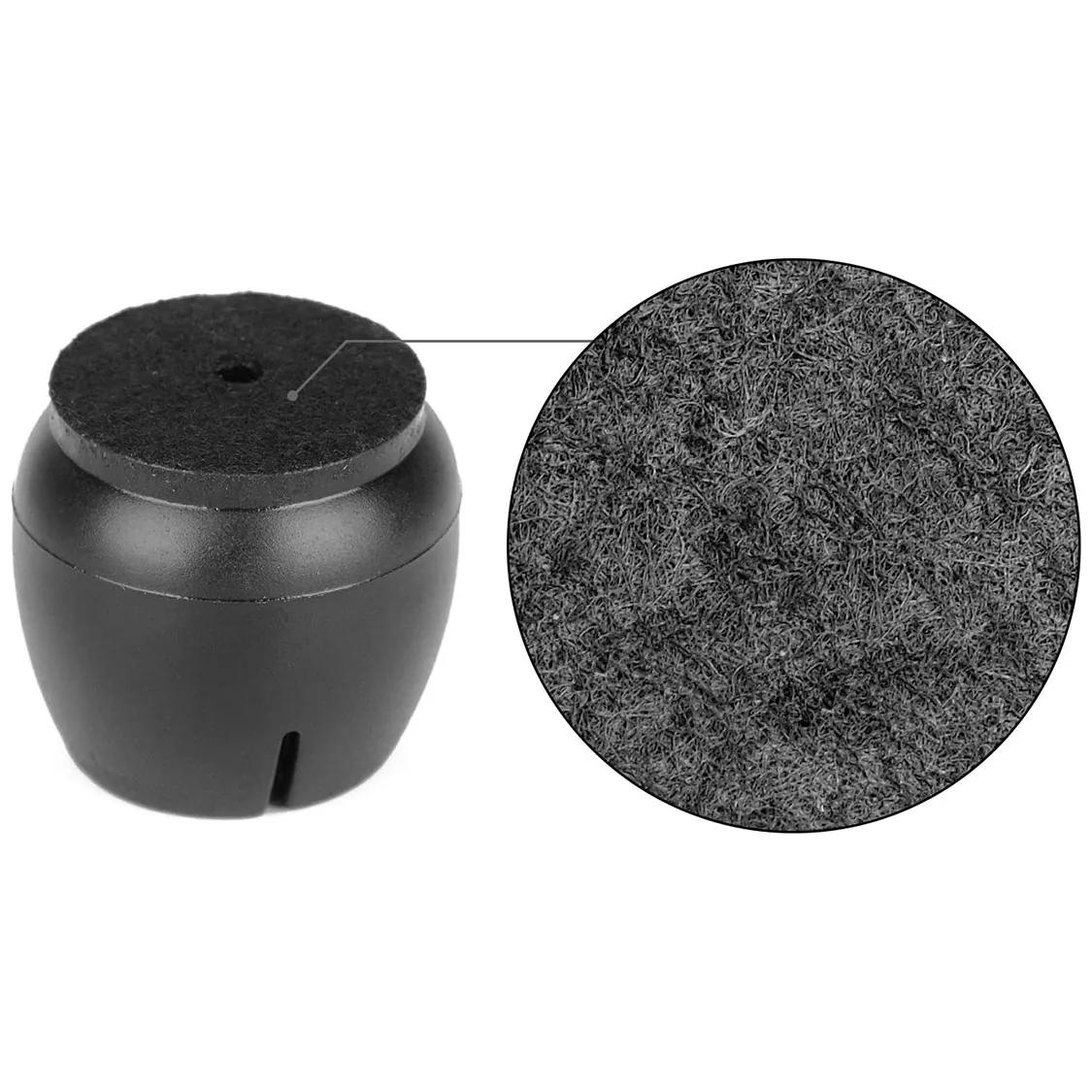 AG562G Nakładki nogi 16szt 12-16mm czarne - obrazek 6